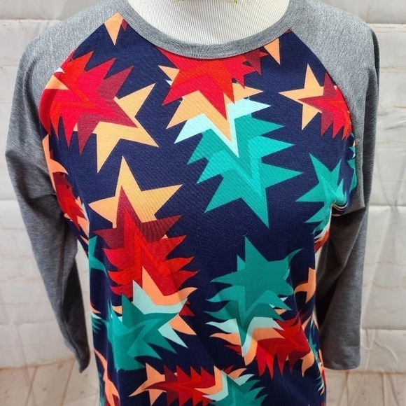 Lularoe Randy falling stars baseball tee - Picture 5 of 12